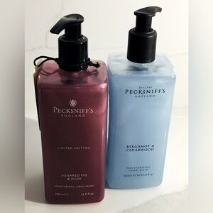 2 Hand Wash Pecksniff’s Sugared Fig & Plum & Bergamot Cedarwood 16.9 oz Each New